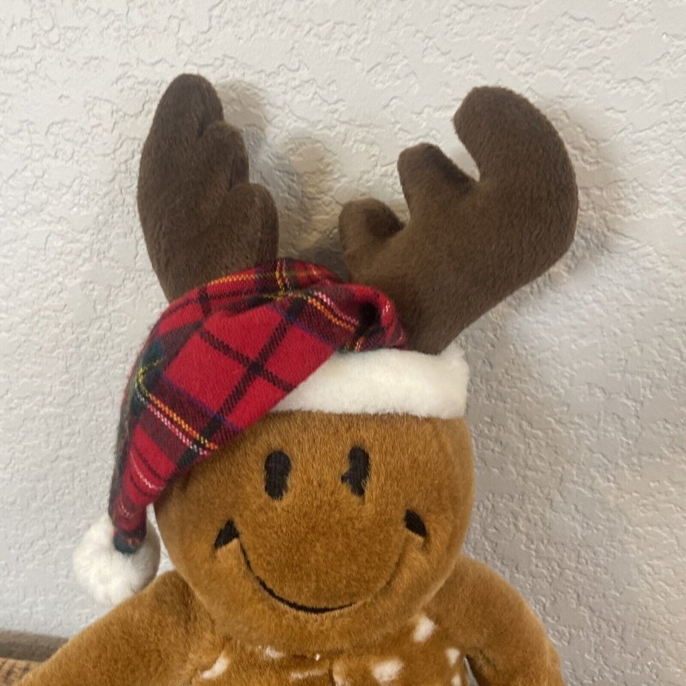 DanDee Tickle Wiggle Christmas Smiley Reindeer Plush Wiggles Does NOT Sing - Picture 4 of 7